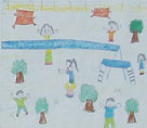 落書防止工事のための絵画