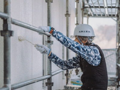 塗装工事の現場写真