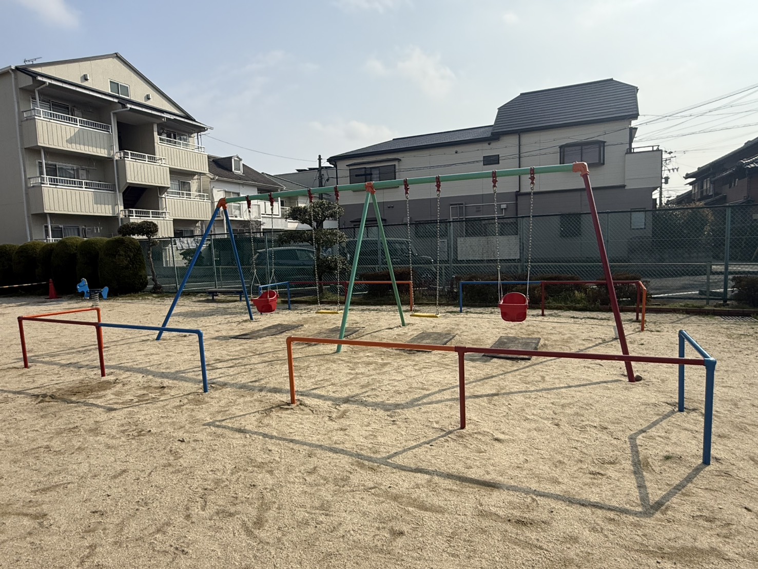 豊山町遊具塗替え工事もいよいよ本日で完工！！