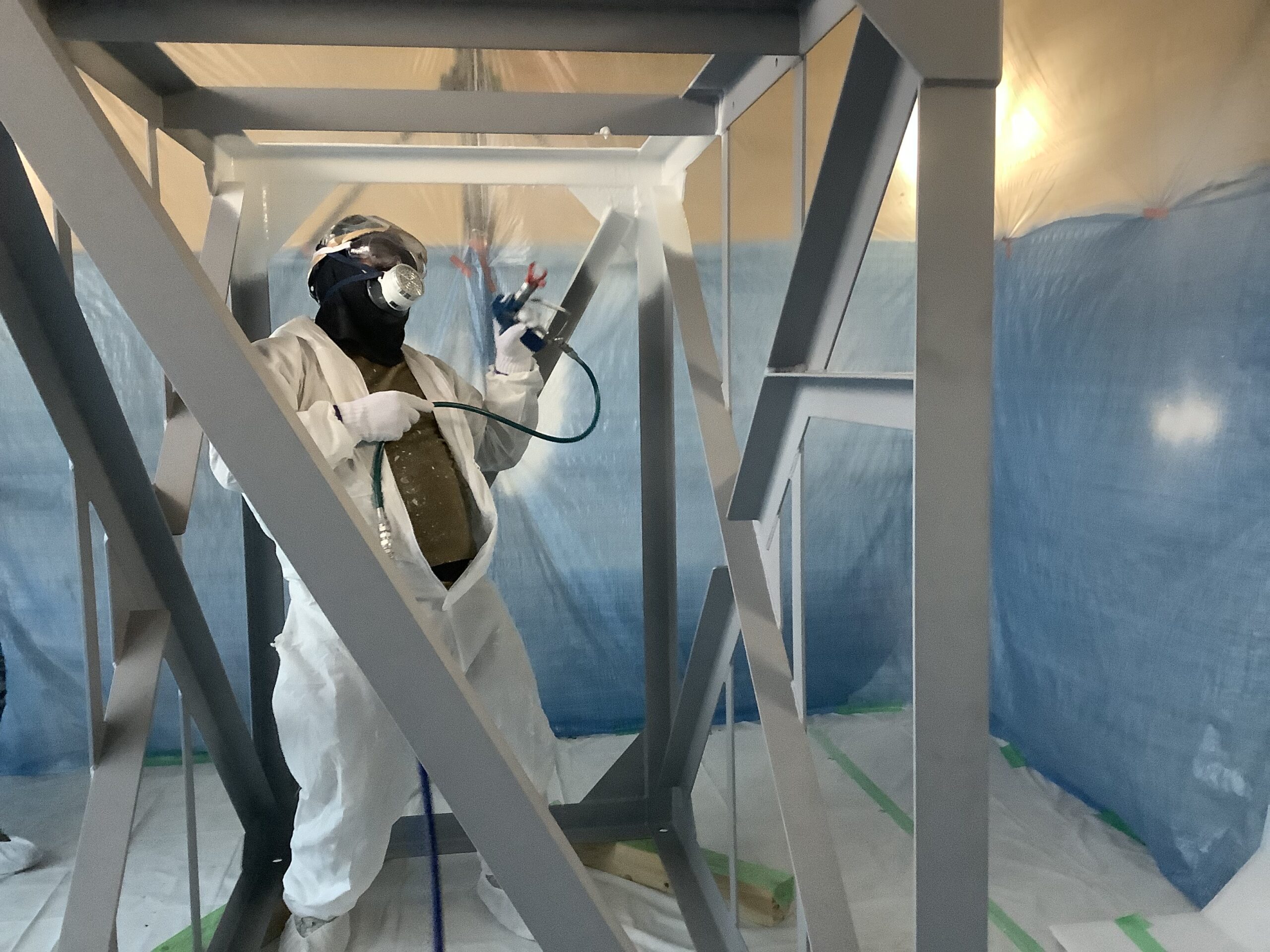 耐火塗装　宝神水処理センター電気工事（その５）